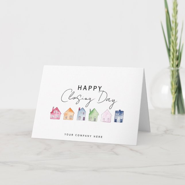 Happy Closing Day Karte (Vorderseite)
