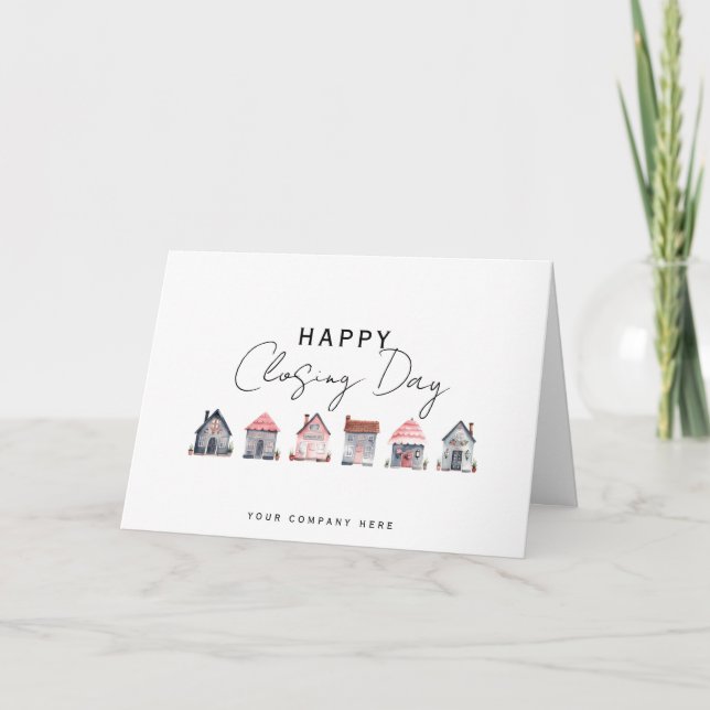 Happy Closing Day Karte (Vorderseite)