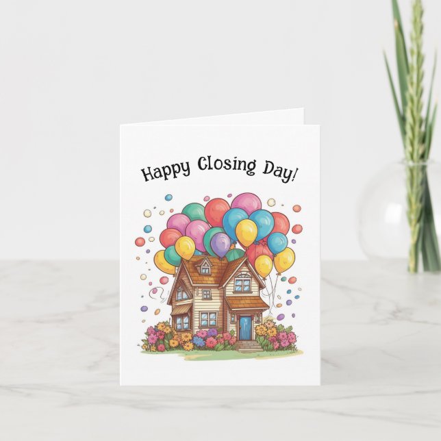 Happy Closing Day Real Anwesen Neue Zuhause (Vorderseite)