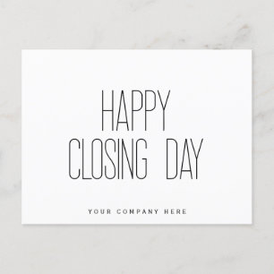 Happy Closing Day Real Anwesen Postkarte