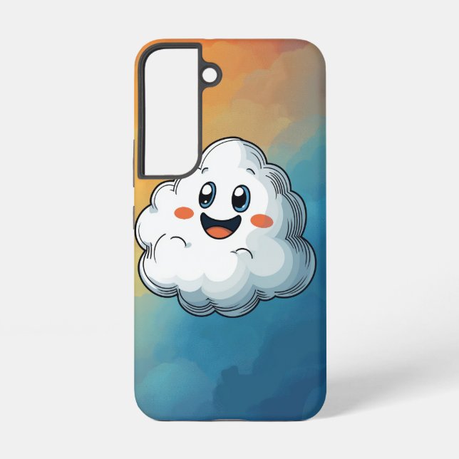 Happy Cloud Anime Phone Case Samsung Galaxy Hülle (Rückseite)