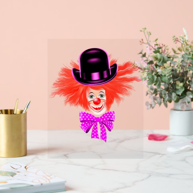 Happy Clown Funny Acrylic Sign Acrylschild (Hochzeit)