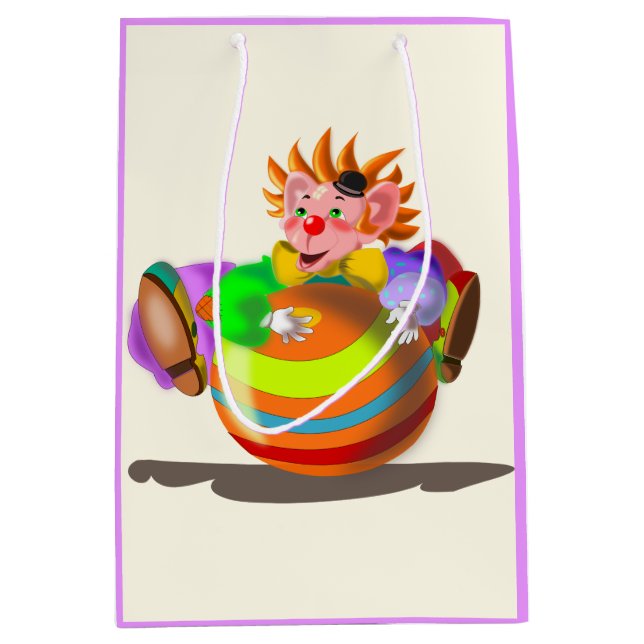 Happy Clown-Geschenktasche Mittlere Geschenktüte (Vorderseite)