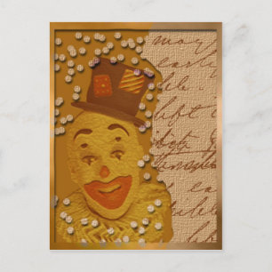 Happy Clown Postkarte
