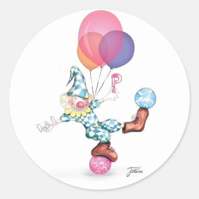 Happy Clown Sticker (Vorderseite)