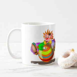 Happy Clown Tasse Circus - Ihre Farbe - Text