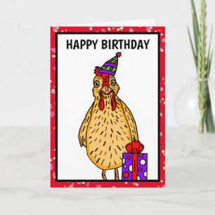 Happy Clucking Geburtstag Hühnerpuppe Karte