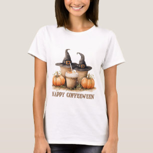 Happy Coffeeween Halloween-Hexenkaffee T-Shirt