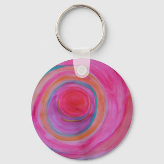 Happy Colorful Bulls - Eye Key Chain Schlüsselanhänger