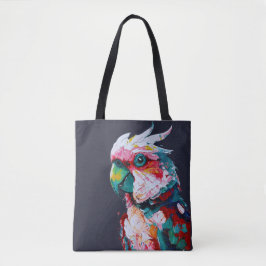 Happy Colorful Cockatoo Tote Bag