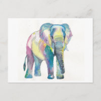Happy Colorful Elephant
