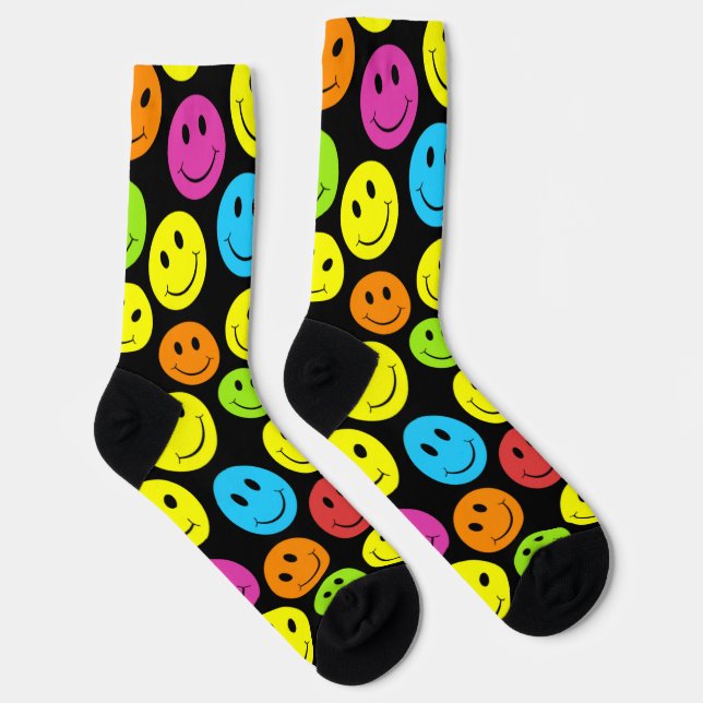 Happy Colorful Faces Socken (Rechts)