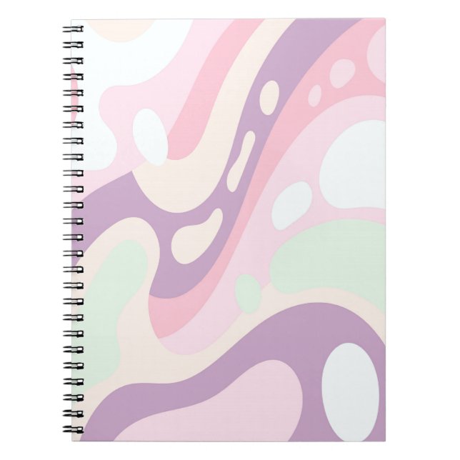 Happy Colorful Pastel Notebook Notizblock (Vorderseite)