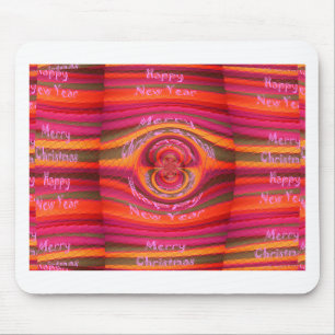 Happy Colors Frohe Weihnachten glückliche Neujahrs Mousepad