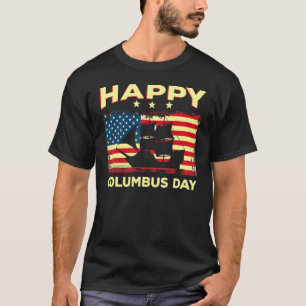 Happy Columbus Day Discovery Italiener Explorer T-Shirt