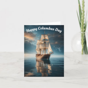 Happy Columbus Day Karte