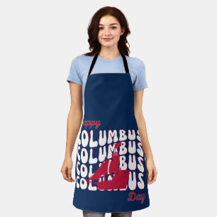 Happy Columbus Day Schürze