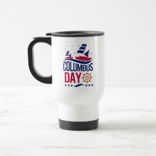 Happy Columbus Day Tasse - Feiern Geschichte