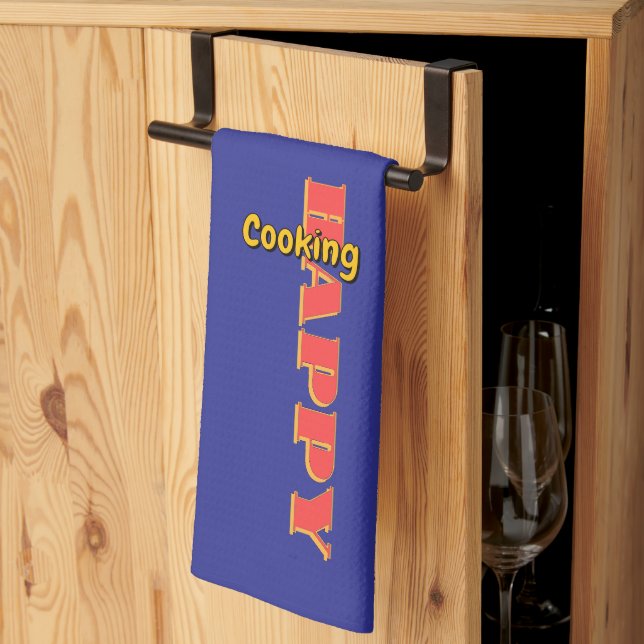 Happy Cooking Blue Geschirrtuch (Drittel gefaltet)