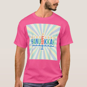 Happy cool Hanukkah Chanukah Menorah Design T-Shirt