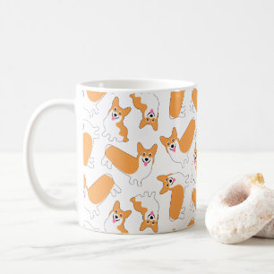 Happy Corgis Niedlicher Welpenhund Kaffeetasse