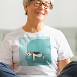 Happy Couch Dog | Niedlich Entspannter Beagle | Ti T-Shirt