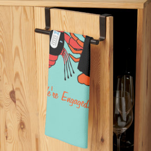 Happy Couple Crawfish Party Handtuch