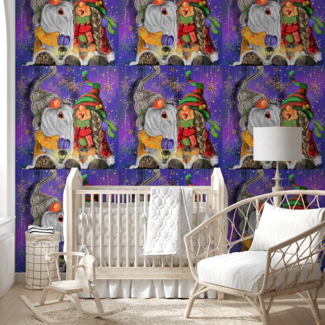 Happy Couple Gnome Weihnachten Tapete (Kinder)