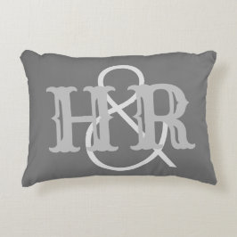 Happy Couple Initials on an Dekokissen