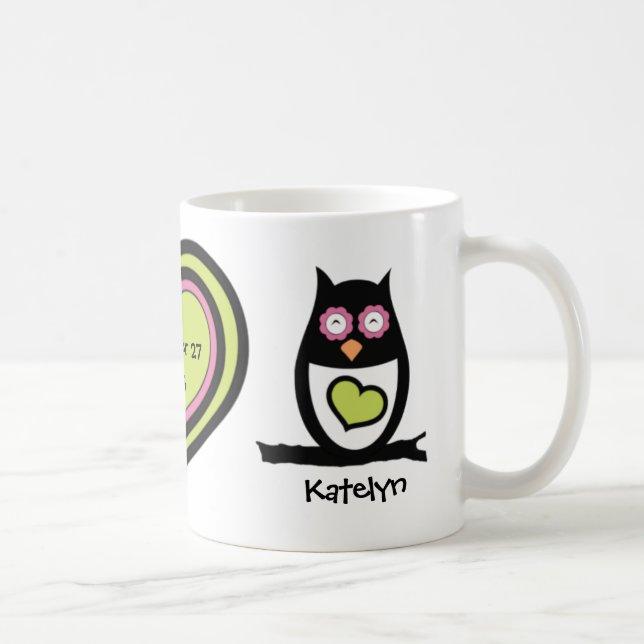 Happy Couple Owl Pair Tasse (Rechts)