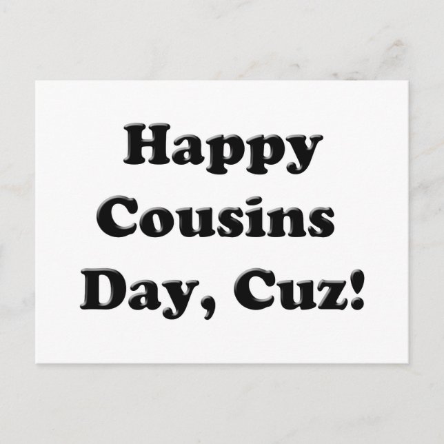 Happy Cousins Day Postkarte (Vorderseite)