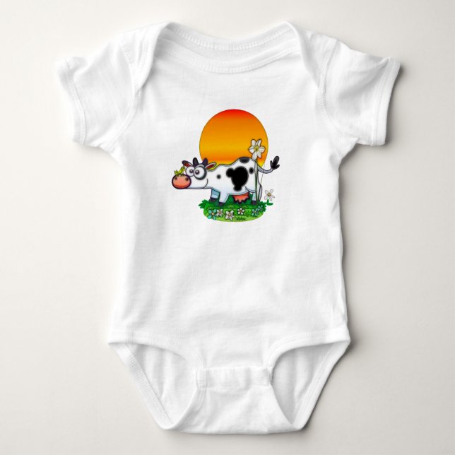 Happy Cow Baby Strampler (Vorderseite)
