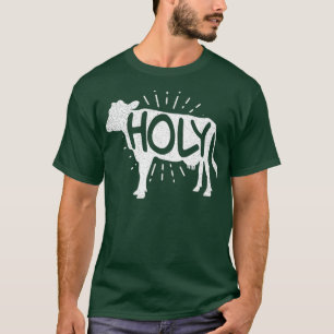 Happy Cow Shirt Funny Holy Kuh Pun Geschenk