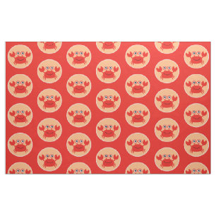 Happy Crab-Gewebe Stoff