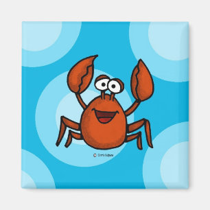 Happy Crab Magnet