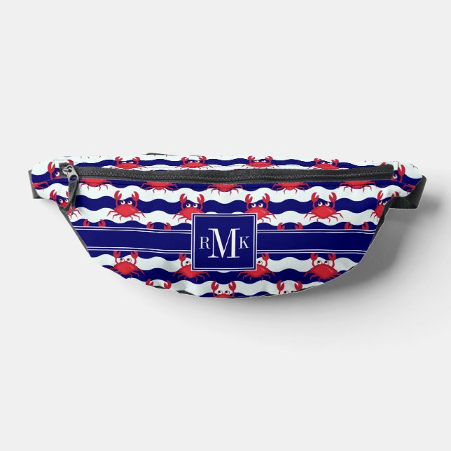 Happy Crabs Pattern Bauchtasche (Ablage )