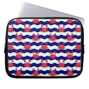 Happy Crabs Pattern Laptopschutzhülle