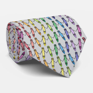 Happy Crayon Pals Neck Tie Krawatte