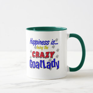 Happy Crazy Goatlady Tasse