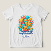 Happy Crew - Niedlicher Smiley Squad Youth T - Shi