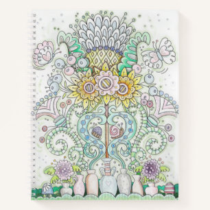 Happy Critters & Blume Notizbuch