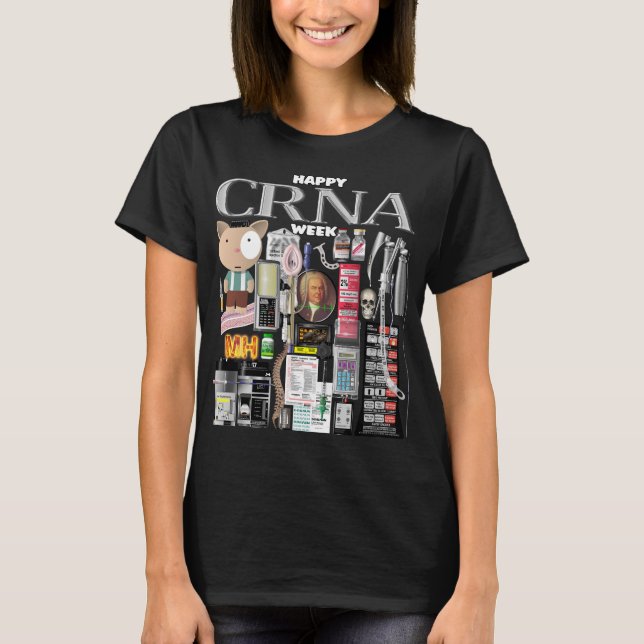 Happy CRNA Woche 2024 T-Shirt (Vorderseite)