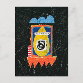 Happy Cry Postcard - Abstrakte Kunst Postkarte