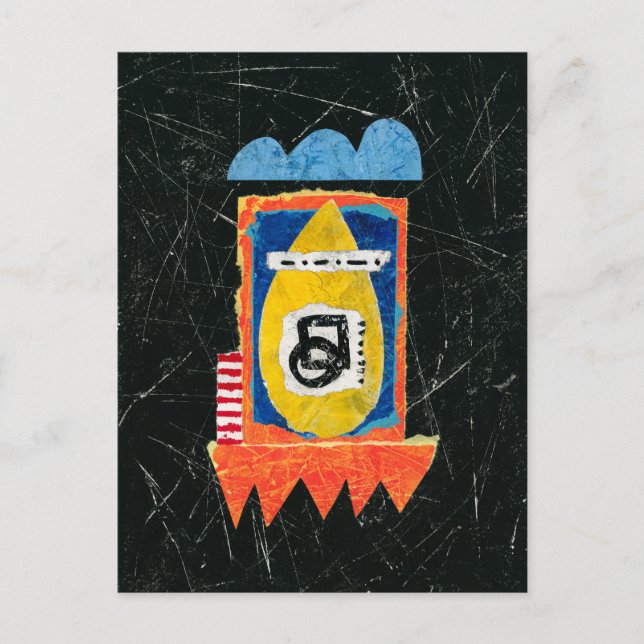 Happy Cry Postcard - Abstrakte Kunst Postkarte (Vorderseite)