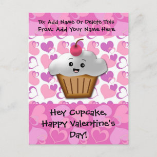 Happy Cupcake Valentine Feiertagspostkarte