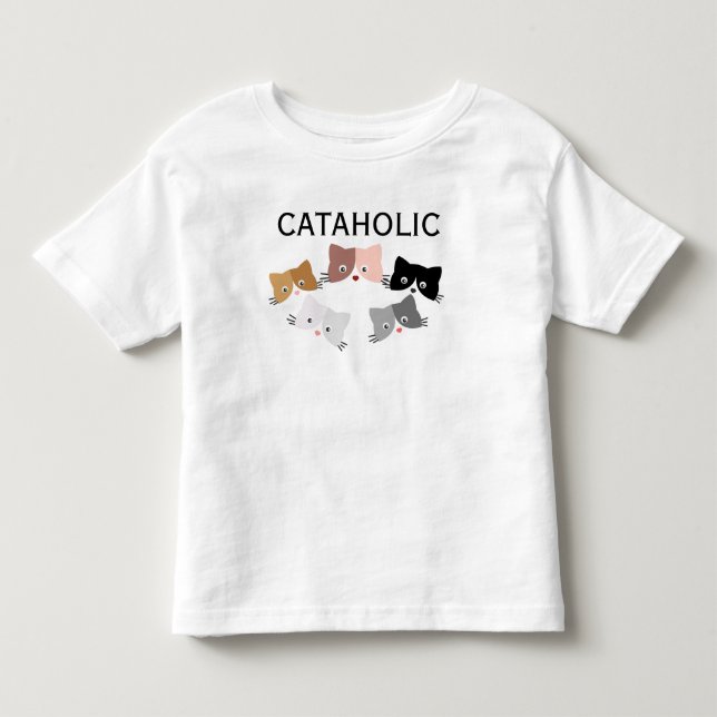 Happy Curious Kittens Kleinkind T-shirt (Vorderseite)