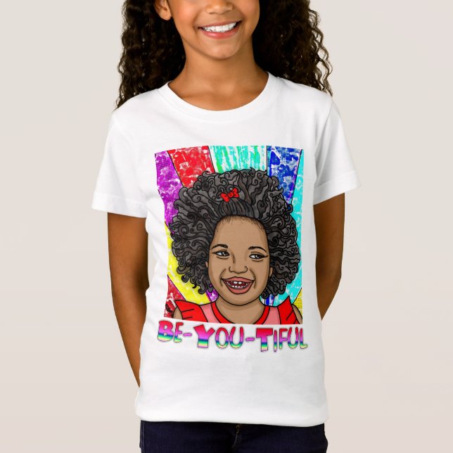 Happy Curls | Digitale Kunst | Seien Sie vorsichti T-Shirt (Vorderseite)