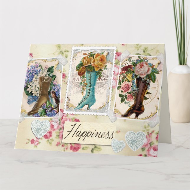 Happy Custom Big Grußkarte Dankeskarte (Vorderseite)