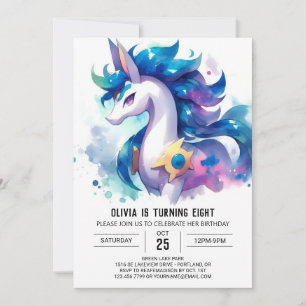 Happy Custom Horse Birthday Einladung