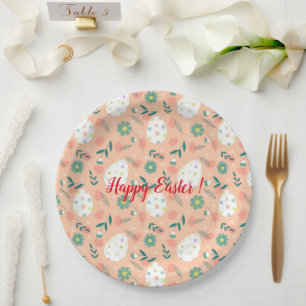 Happy Customize Orange Oaster Egg Pappteller